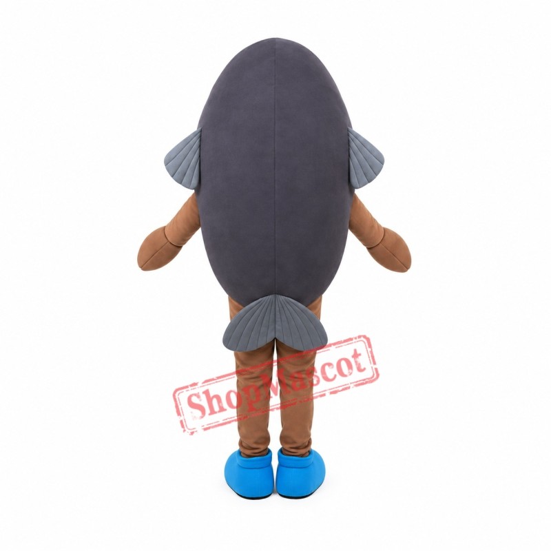 Happy Lightweight Fish Mascot Costume Happy Lightweight Fish Mascot Costume