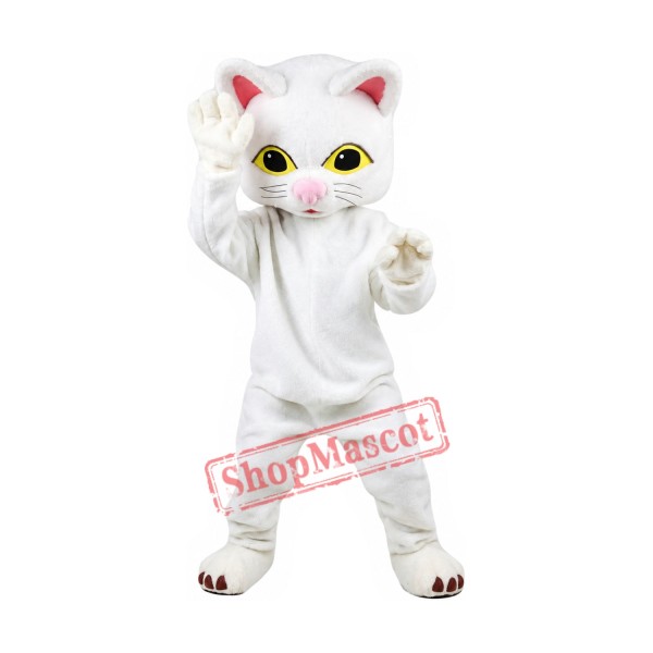 Lovely Lightweight White Cat Mascot Costume Lovely Lightweight White Cat Mascot Costume
