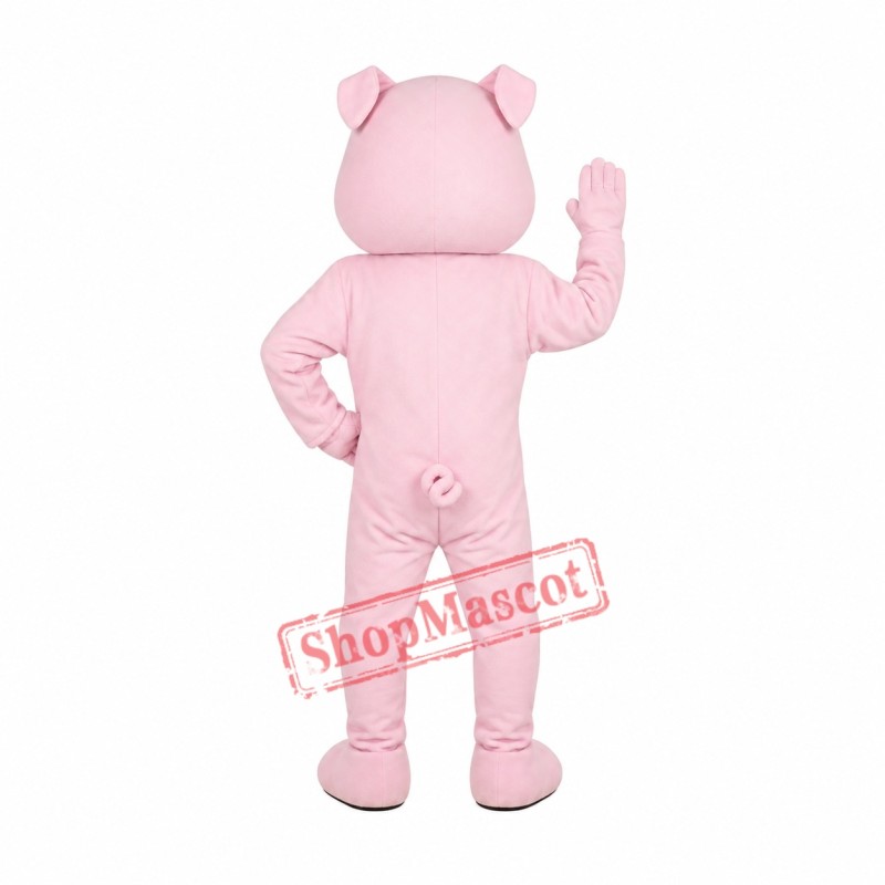 Superb Friendly Pink Pig Mascot Costume Superb Friendly Pink Pig Mascot Costume