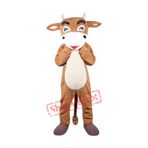 Friendly Lightweight Bull Mascot Costume Friendly Lightweight Bull Mascot Costume