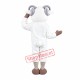 Friendly White Sheep Mascot Costume Friendly White Sheep Mascot Costume