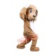 Lovable Brown & White Dog Mascot Costume Lovable Brown & White Dog Mascot Costume
