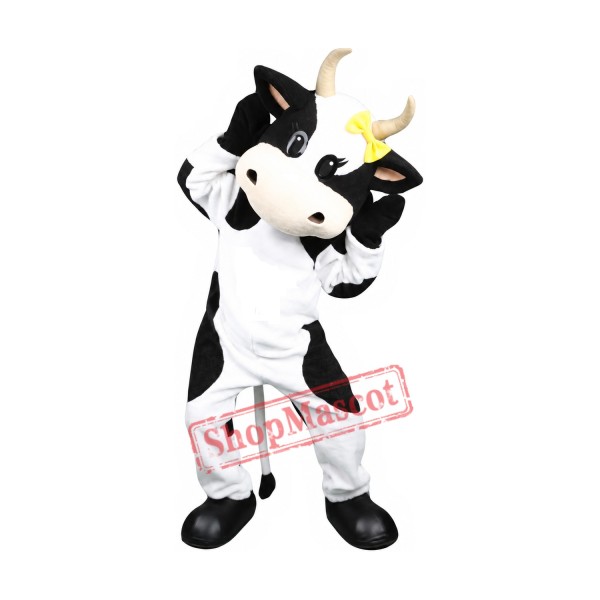 Lovable Cow Mascot Costume Lovable Cow Mascot Costume