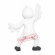 Lovable White Bird Mascot Costume Lovable White Bird Mascot Costume