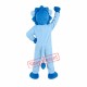 Lovable Blue Lion Mascot Costume