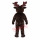 Friendly Brown Moose Mascot Costume