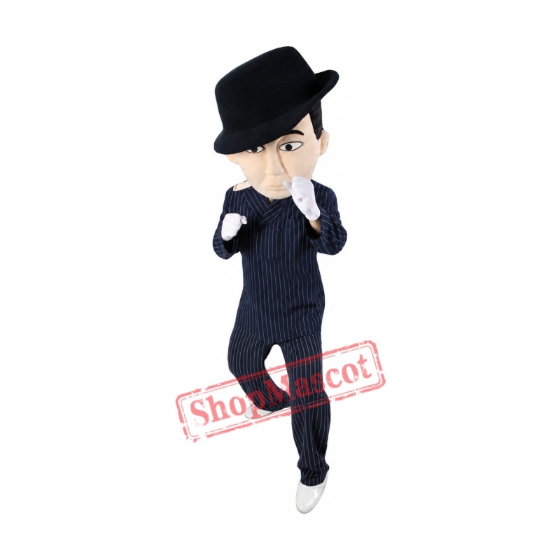 Superb Gentleman Mascot Costume Superb Gentleman Mascot Costume
