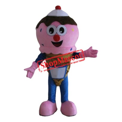 Pink Ice Cream Boy Mascot Costume