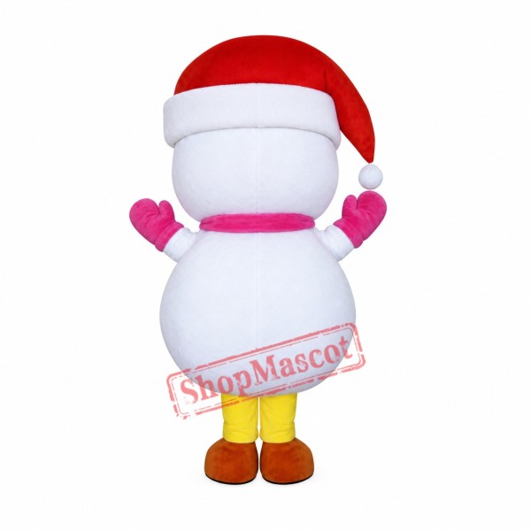 Friendly Lightweight Christmas Snowman Mascot Costume Friendly Lightweight Christmas Snowman Mascot Costume