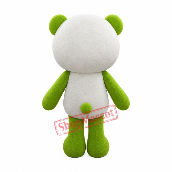 Green Panda Mascot Costume Green Panda Mascot Costume