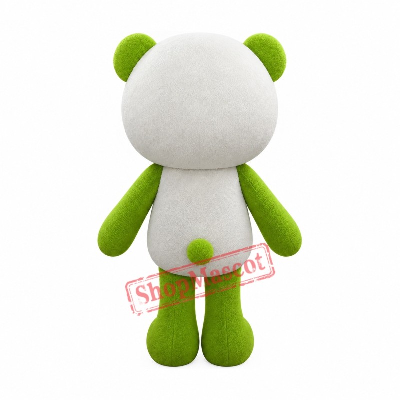 Green Panda Mascot Costume Green Panda Mascot Costume