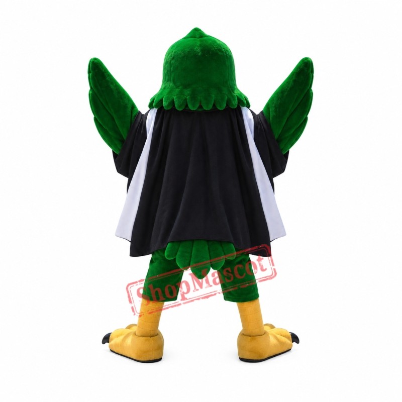 Superb Green Eagle Mascot Costume Superb Green Eagle Mascot Costume