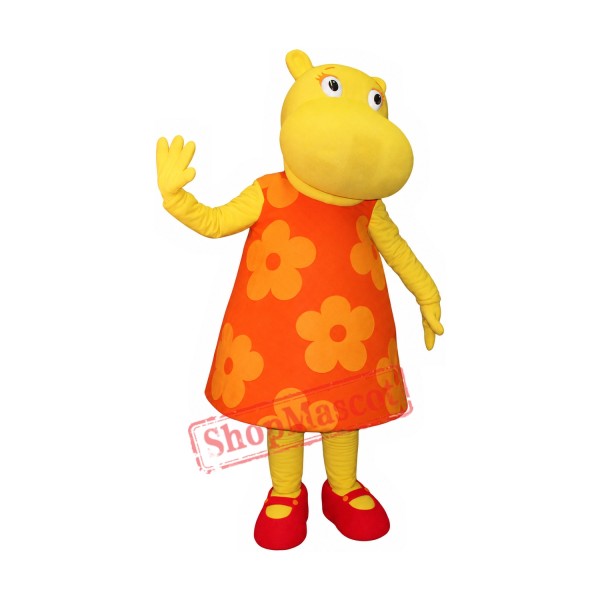 Hippo Girl Mascot Costume