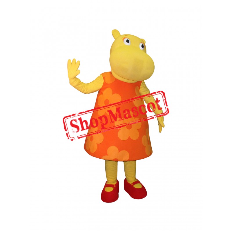 Hippo Girl Mascot Costume