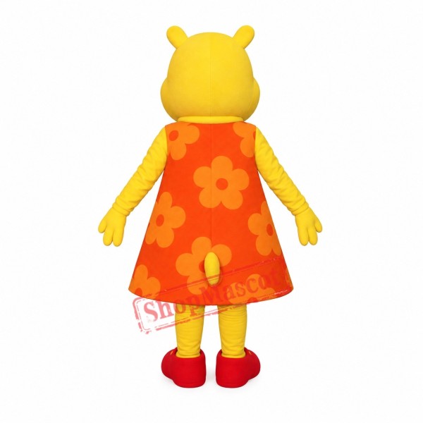 Hippo Girl Mascot Costume Hippo Girl Mascot Costume