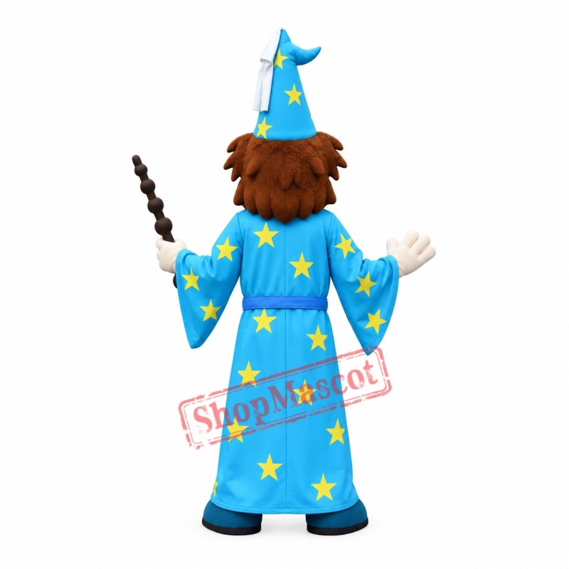 Superb Wizard Mascot Costume