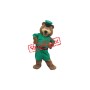Superb Friendly Police Bear Mascot Costume