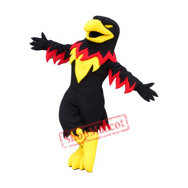 Black & Yellow Falcon Mascot Costume