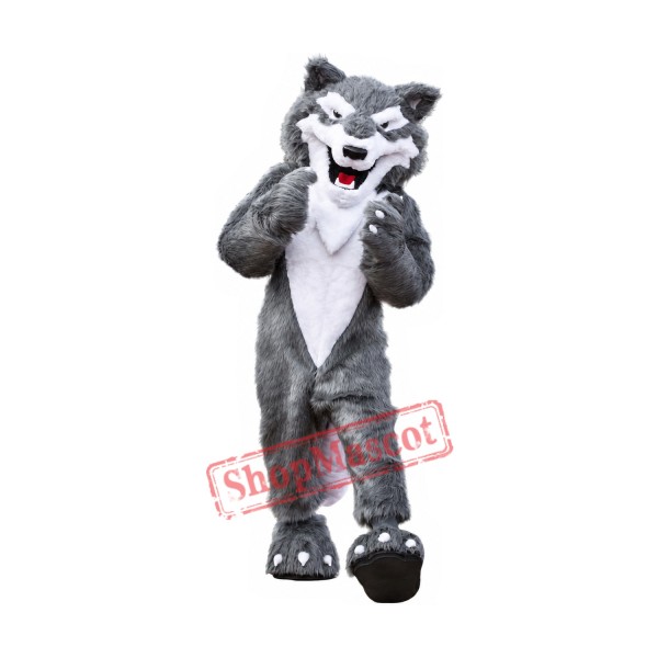 Superb College Friendly Wolf Mascot Costume