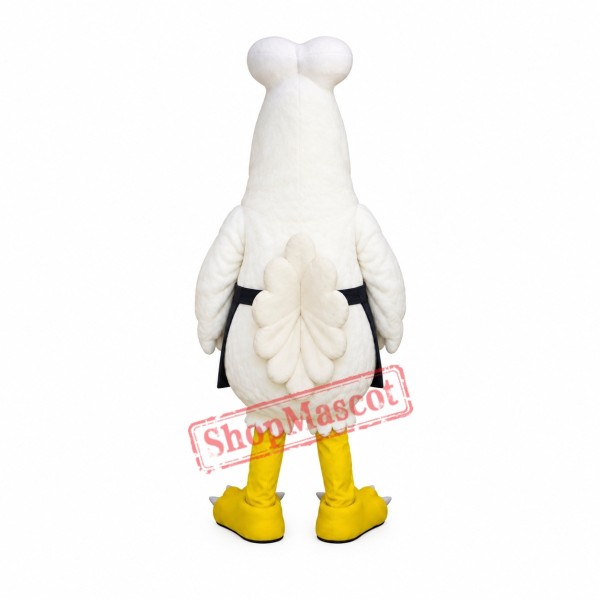 Chef White Chicken Mascot Costume Chef White Chicken Mascot Costume