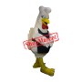 Chef White Chicken Mascot Costume