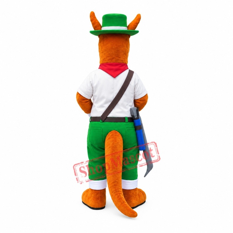 Superb Friendly Kangaroo Mascot Costume Superb Friendly Kangaroo Mascot Costume