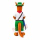 Superb Friendly Kangaroo Mascot Costume Superb Friendly Kangaroo Mascot Costume