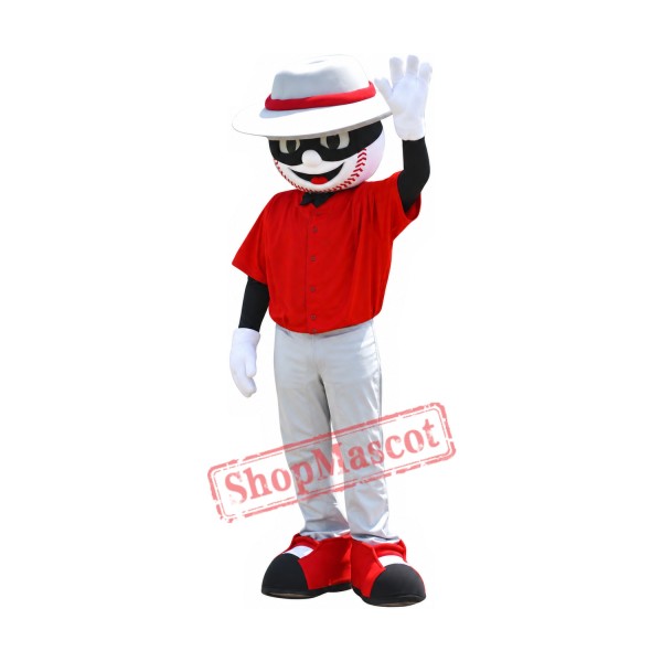Friendly Mr. Baseball Mascot Costume