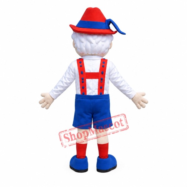 Kind Old Man Mascot Costume Kind Old Man Mascot Costume