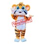 Superb Happy Tiger Mascot Costume