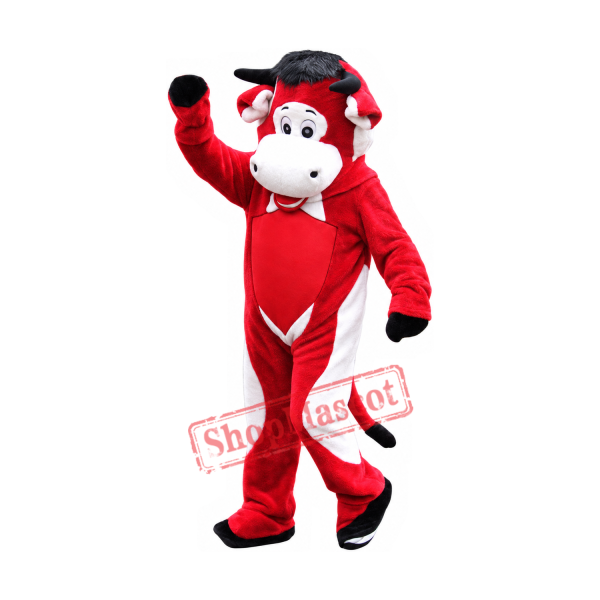 Superb Red Bull Mascot Costume