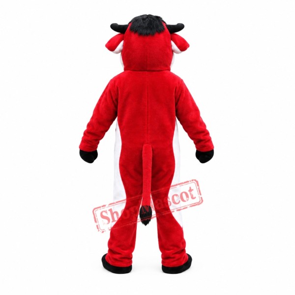 Superb Red Bull Mascot Costume Superb Red Bull Mascot Costume