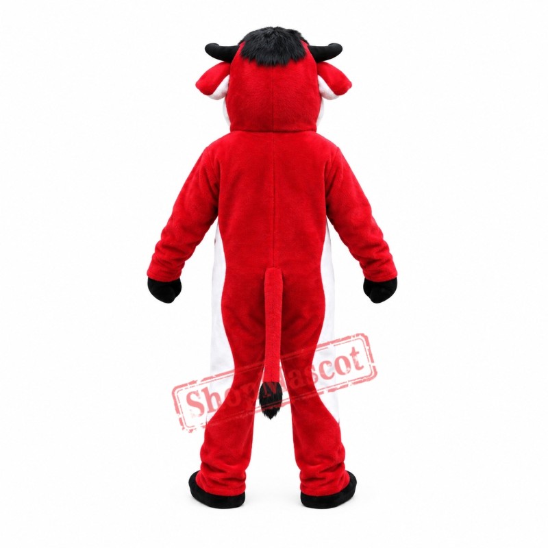 Superb Red Bull Mascot Costume Superb Red Bull Mascot Costume
