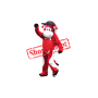 Superb Red Bull Mascot Costume