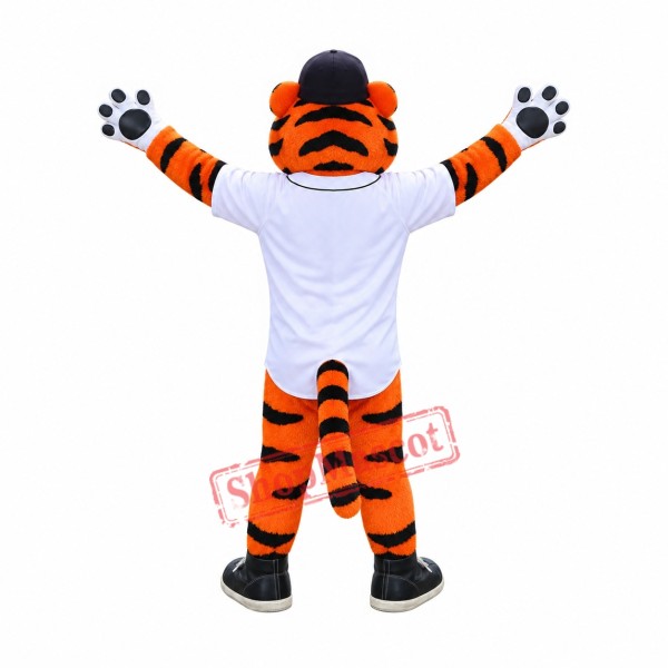 Superb Power Sport Tiger Mascot Costume Superb Power Sport Tiger Mascot Costume