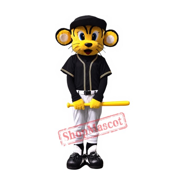 Baseball Tiger Mascot Costume with Black Suit Baseball Tiger Mascot Costume with Black Suit