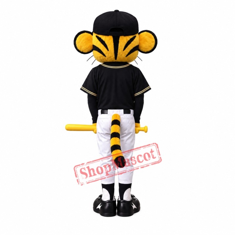 Baseball Tiger Mascot Costume with Black Suit Baseball Tiger Mascot Costume with Black Suit
