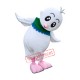 Superb Lovely White Bird Mascot Costume
