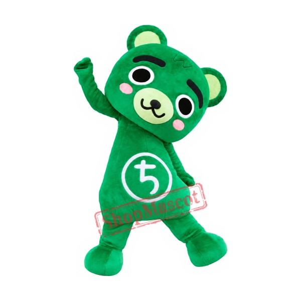 Lovely Green Bear Mascot Costume Lovely Green Bear Mascot Costume