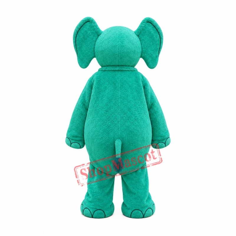 Green Elephant Mascot Costume