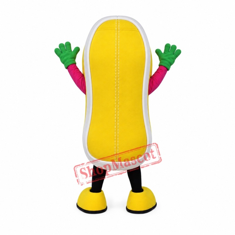 Superb Yellow Shoe Mascot Costume
