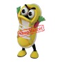 Superb Yellow Shoe Mascot Costume
