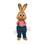 Superb Brown Lightweight Rabbit Mascot Costume
