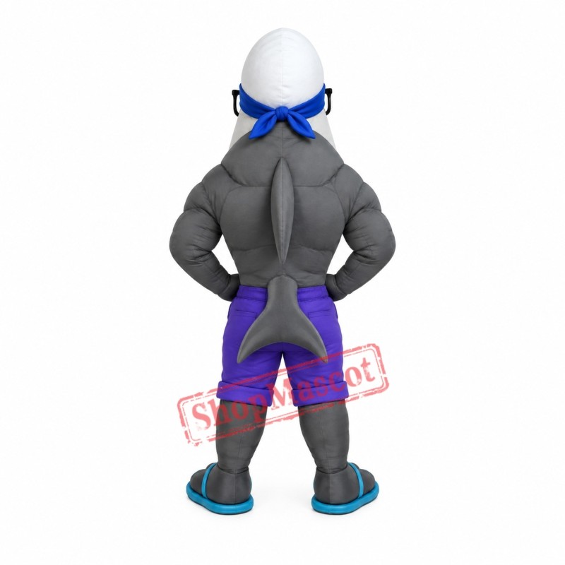 Cool Fierce Shark Mascot Costume Cool Fierce Shark Mascot Costume