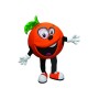 Happy Lightweight Orange Mascot Costume