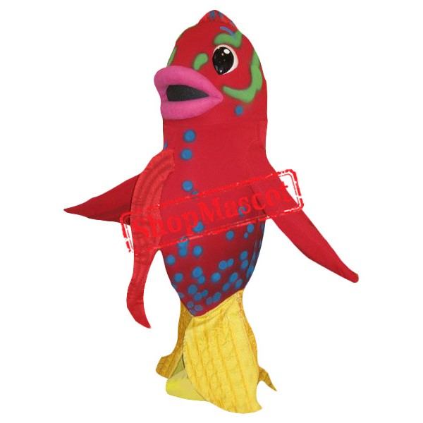 Red Goldfish Mascot Costume