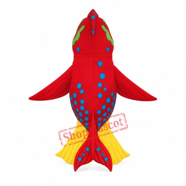 Red Goldfish Mascot Costume Red Goldfish Mascot Costume