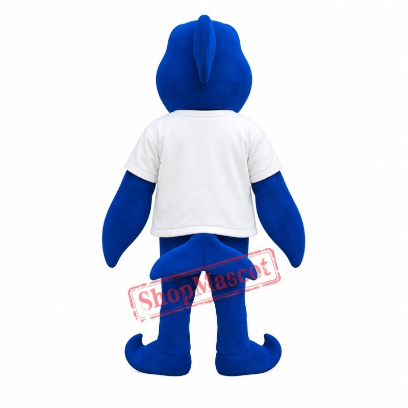 Superb Blue Fish Mascot Costume Superb Blue Fish Mascot Costume