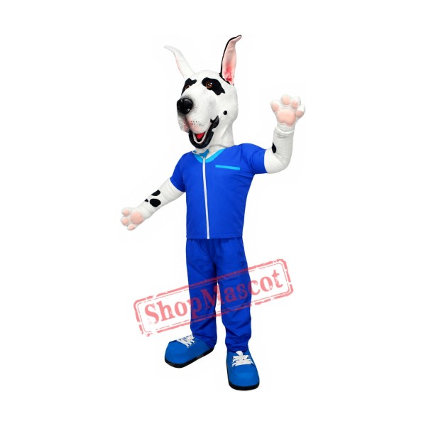 Happy Lightweight Dalmatian Dog Mascot Costume Happy Lightweight Dalmatian Dog Mascot Costume