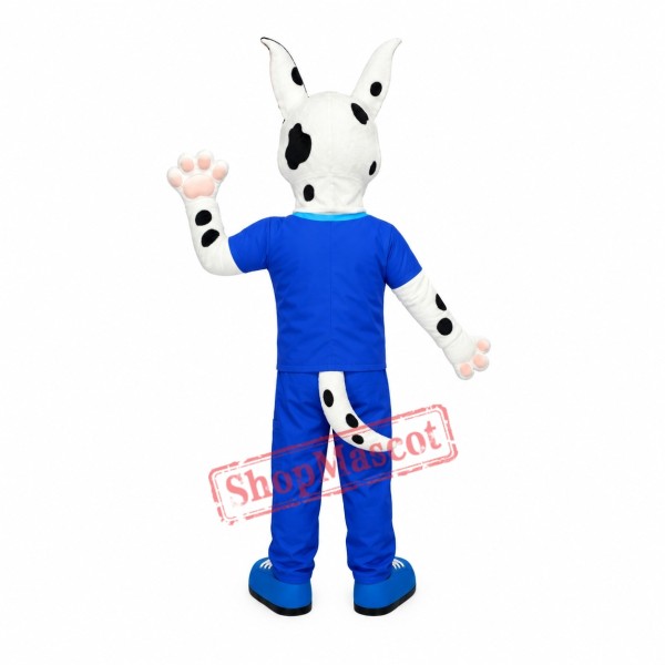 Happy Lightweight Dalmatian Dog Mascot Costume Happy Lightweight Dalmatian Dog Mascot Costume